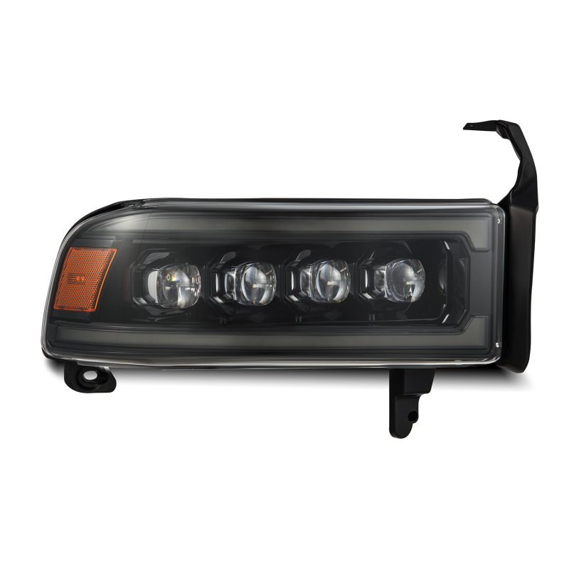 AlphaRex 94-01 RAM 1500 NOVA LED Proj Headlights Alpha-Blk w/Activ Light/Seq Signal/SB DRL - Image 2