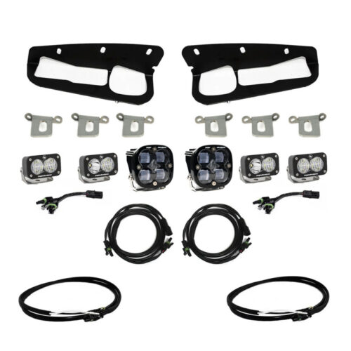 Alternative view of Baja Designs for 2021+ Ford Bronco Clear SAE Fog Pocket Kit w/Upfitter