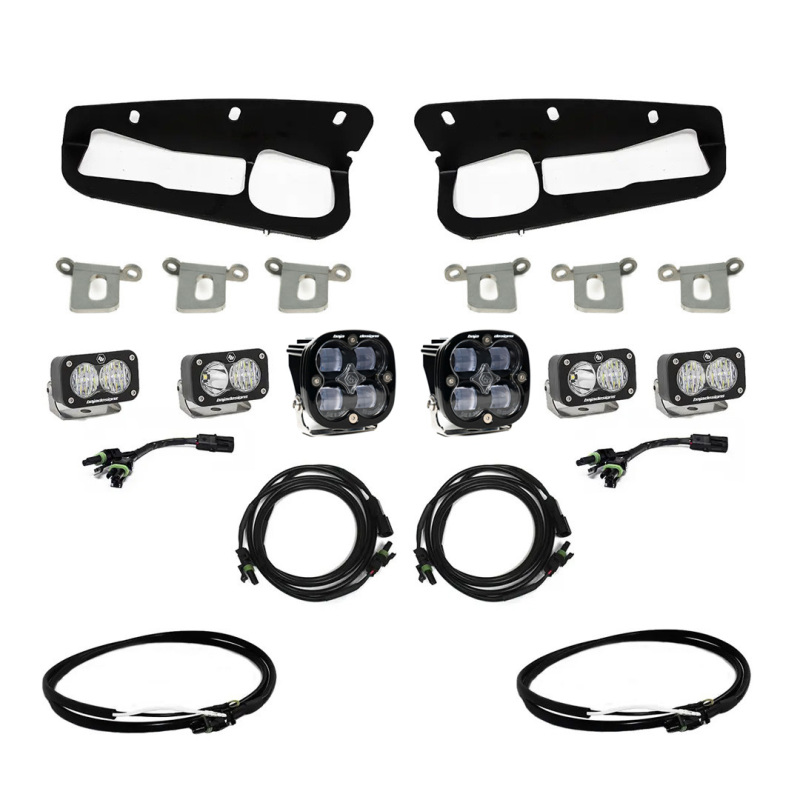 Baja Designs for 2021+ Ford Bronco Clear SAE Fog Pocket Kit w/Upfitter - Image 2