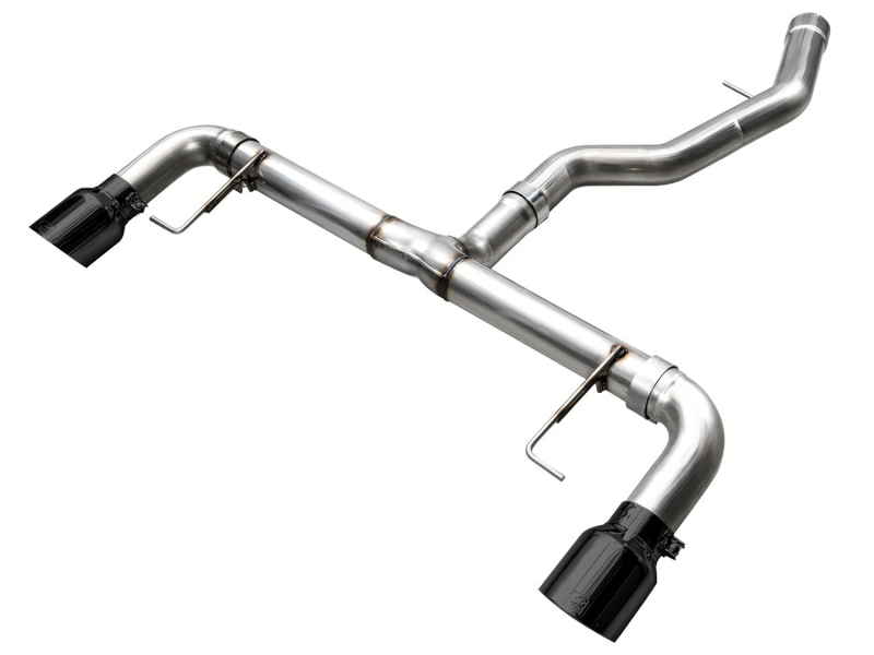AWE Tuning Track Edition Axle-Back Exhaust - Diamond Black for 19-23 BMW 330i / 21-23 BMW 430i Base G2X