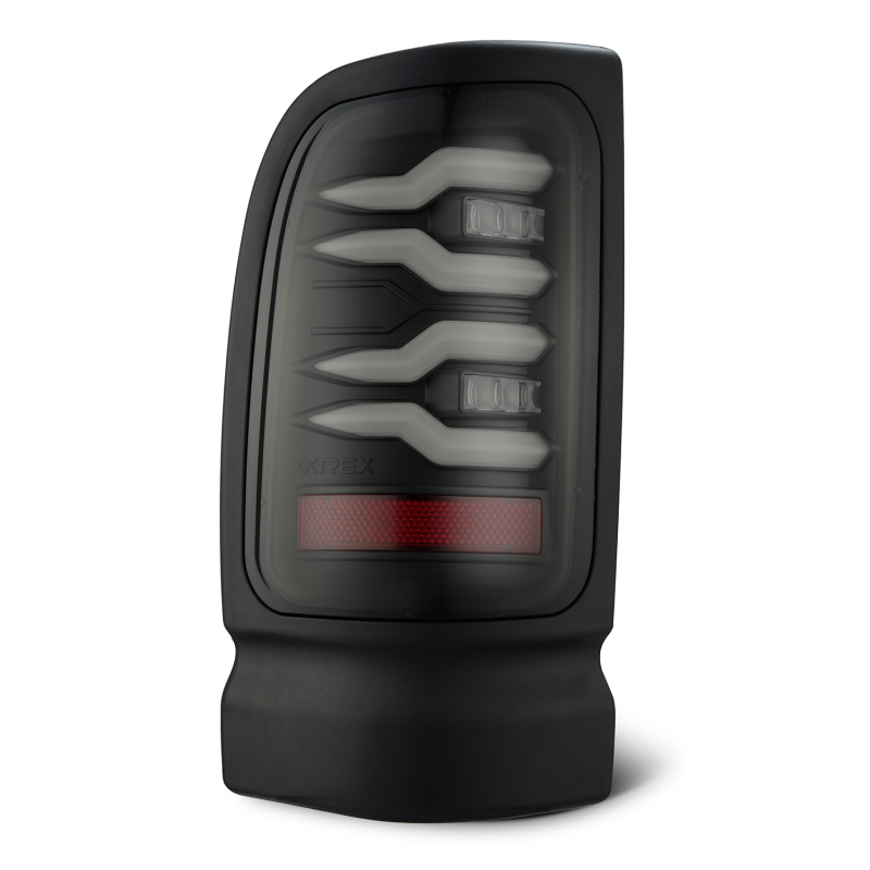 AlphaRex 94-01 Dodge Ram 1500/2500/3500 LUXX-Series LED Tail Lights - Black - Image 5