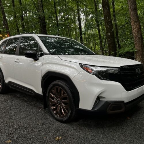 Rally Armor 25-26 Subaru Forester & Hybrid Black UR Mud Flap w/Red Logo - Image 6