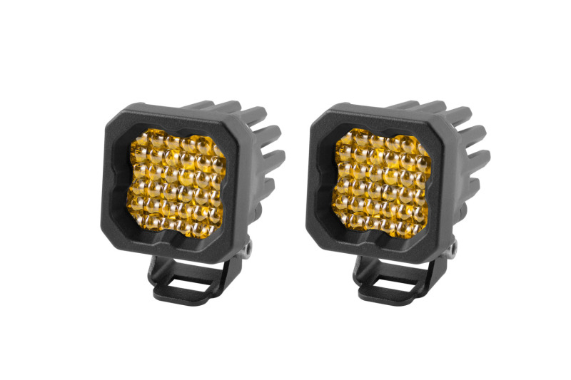 Diode Dynamics Stage Series C1 LED Pod Pro - Yellow Flood Standard ABL (Pair) - Image 8