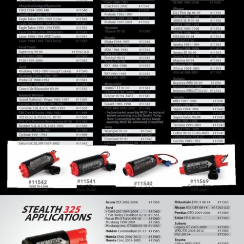 Aeromotive 325 Series Stealth In-Tank Fuel Pump - E85 Compatible - Compact 38mm Body - Image 7