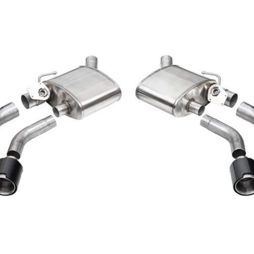 Alternative view of Corsa 2016-2024 Chevrolet Camaro SS / ZL1 Valved Axle-Back Exhaust w/ Carbon Fiber Quad Tips