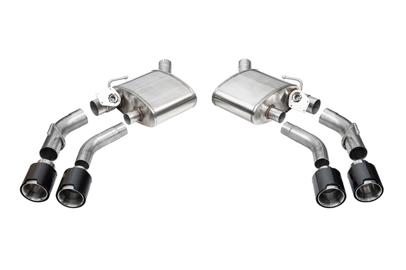 Corsa 2016-2024 Chevrolet Camaro SS / ZL1 Valved Axle-Back Exhaust w/ Carbon Fiber Quad Tips - Image 2