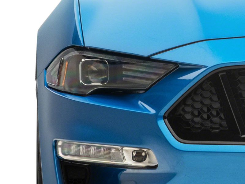 Raxiom for 2018-2023 Ford Mustang GT EcoBoost LED Projector Headlights- Black Housing (Clear Lens) - Image 4