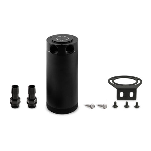 Mishimoto 2-Port Universal XL Baffled Catch Can - Black - Image 2