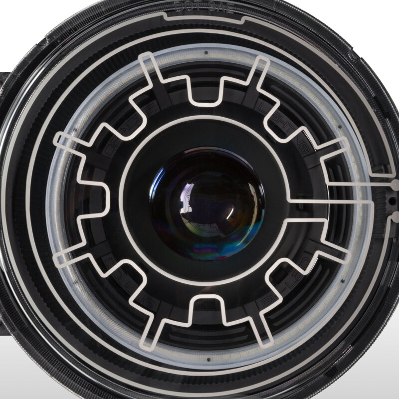Oracle 2021+ Ford Bronco Oculus Bi-LED Projector Headlights w/ Heated Lenses - Image 4