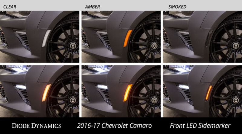 Diode Dynamics 16-21 Chevrolet Camaro LED Sidemarkers Smoked (set) - Image 4