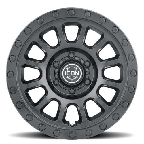 ICON Hulse 17 X 8.5 / 6 X 5.5 / 25mm Offset / 5.75in BS Double Black - Image 4