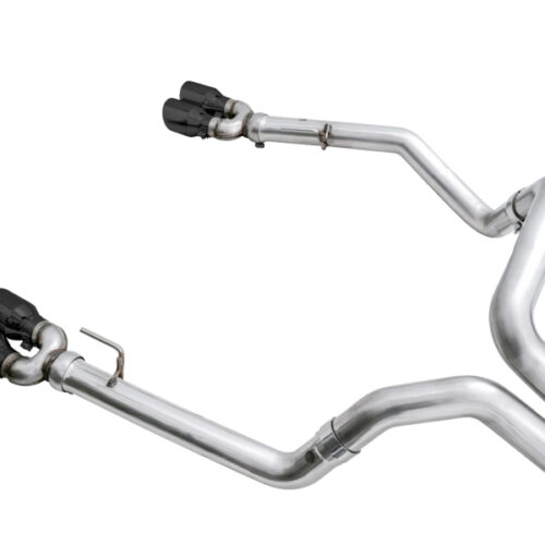 AWE Tuning 4th Gen GM 1500 6.2L 0FG Cat-Back Split Rear Exit (w/ Bumper Cutouts) - Quad Diamond Tips - Image 6
