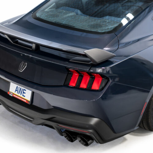 AWE Tuning Track Edition Cat-Back Exhaust w/ Quad Diamond Black Tips for AWE 2024 Ford Mustang Dark Horse S650 RWD - Image 6