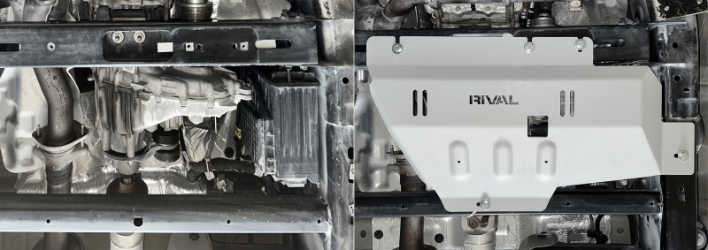 RIVAL 2015-2026 Ford F150 Ecoboost Only Aluminum Transfer Case Skid Plate - Image 3