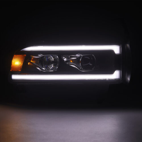 AlphaRex 94-01 RAM 1500 LUXX LED Proj Headlights Blk w/Activ Light/Seq Signal/SB DRL - Image 3