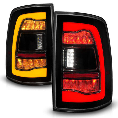 ANZO 09-18 Dodge Ram 1500 Sequential LED Taillights Smoke Black w/Switchback Amber Signal - Image 8