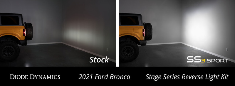 Diode Dynamics 21-22 Ford Bronco C2 Pro Stage Series Reverse Light Kit - Image 8