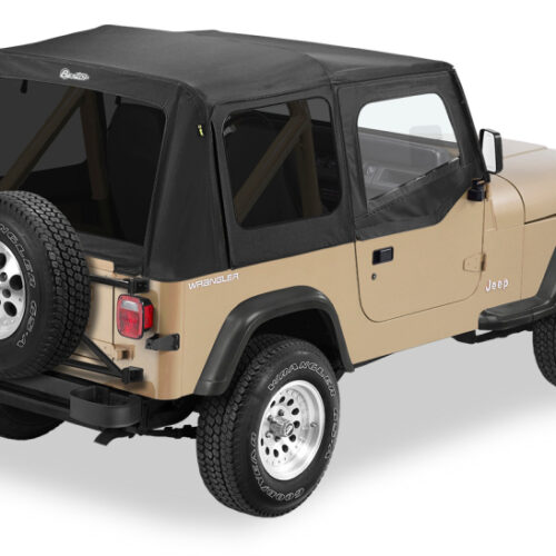Bestop 88-95 Jeep Wrangler YJ Replace A-Top (Black Denim Tinted Windows Door Skins Included)