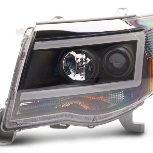 Raxiom for 2005-2011 Toyota Tacoma Axial Series LED DRL Projector Headlights- Black Housing (Clear Lens) - Image 3