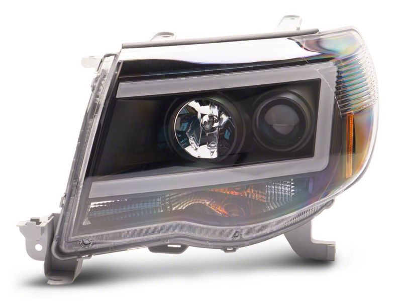 Raxiom for 2005-2011 Toyota Tacoma Axial Series LED DRL Projector Headlights- Black Housing (Clear Lens) - Image 3