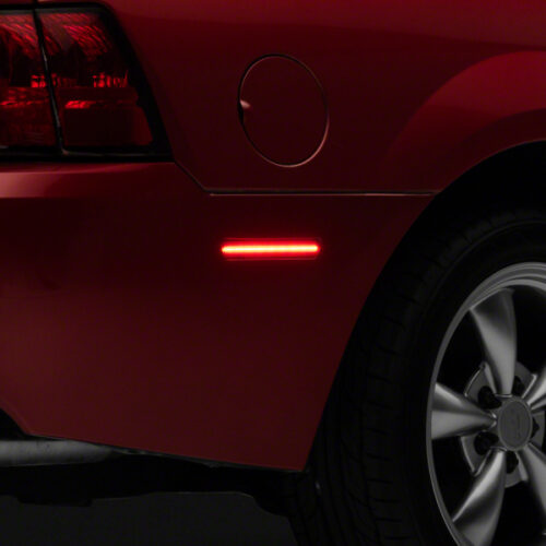 Raxiom for 1999-2004 Ford Mustang Axial Series LED Rear Side Marker Lights- Smoked