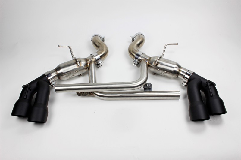 Mishimoto Axle-Back Exhaust w/ Black Tips for 2016+ Chevrolet Camaro SS Quad-Tip Pro