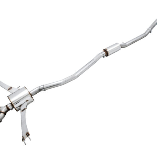 AWE Tuning Touring Edition Exhaust w/Front Pipe & Dual Chrome Silver Tips for 2016+ Honda Civic Si