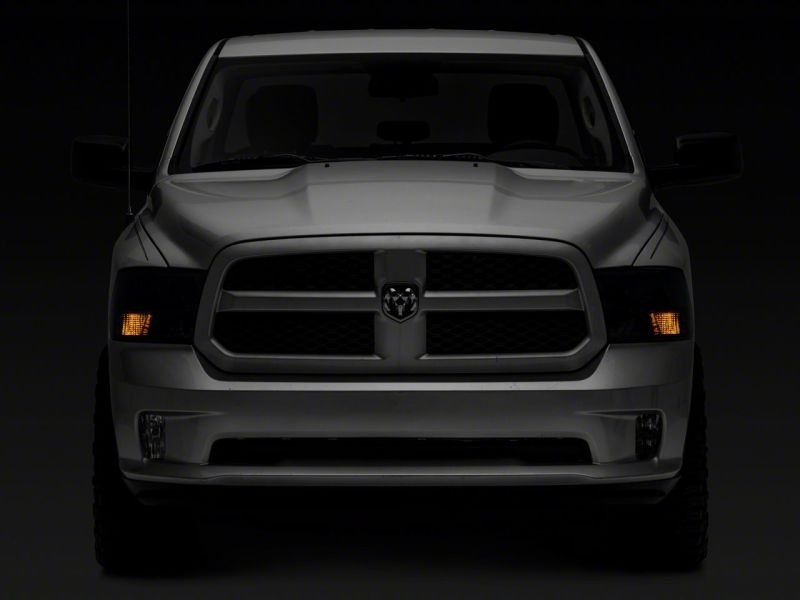 Raxiom for 2009-2018 Dodge RAM 1500 Axial OEM Rep Headlights w/ Dual Bulb- Chrome Housing (Smoked Lens ) - Image 10