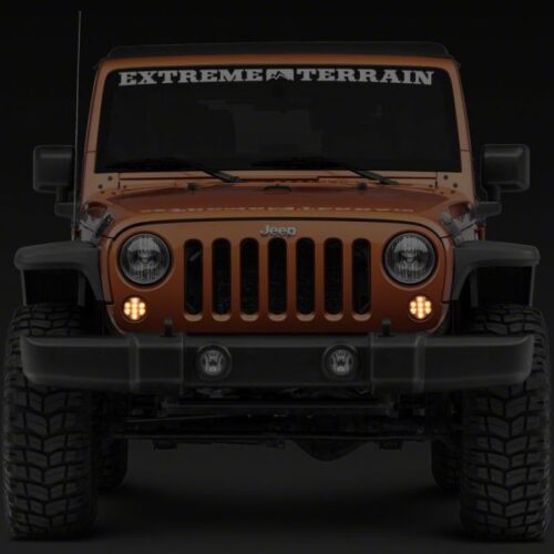Raxiom for 2007-2018 Jeep Wrangler JK Axial Series LED Front Turn Signals- Clear - Image 4
