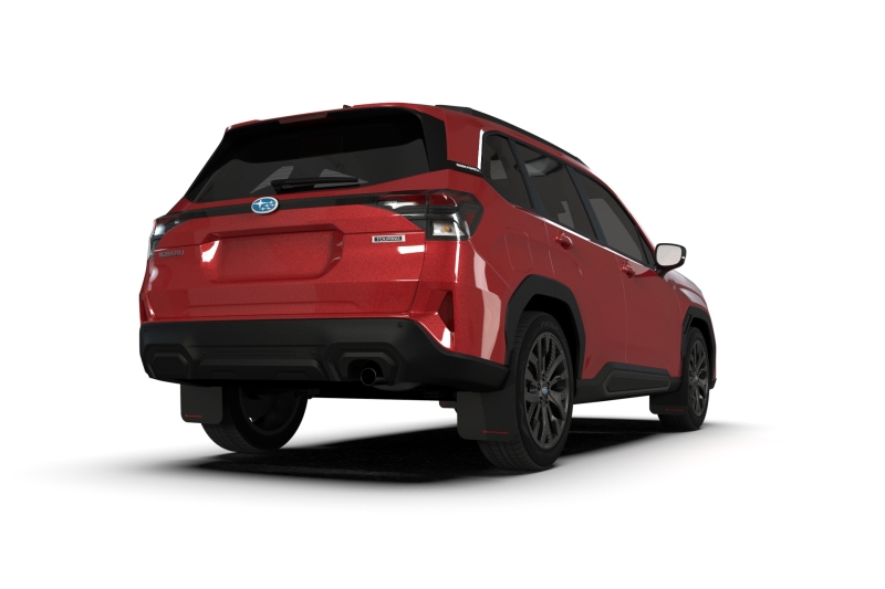 Rally Armor 25-26 Subaru Forester & Hybrid Black UR Mud Flap w/Metallic Black Logo - Image 3