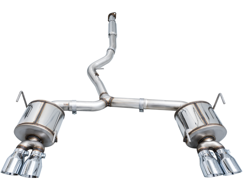 AWE Tuning Touring Edition Exhaust - Chrome Silver Tips for 2022+ VB Subaru WRX - Image 9