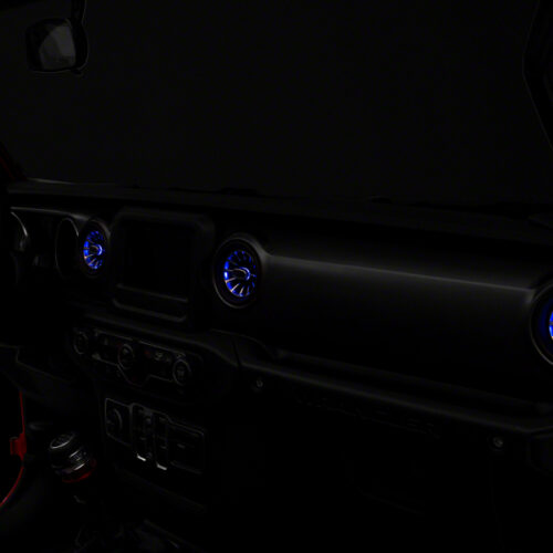 Raxiom for 2018-2023 Jeep Wrangler JL LED Ambient Vent Lighting Kit