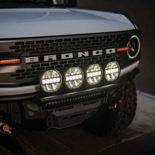 DV8 Offroad 7in Halo Elite Round Light w/ Accent Halo - White/Amber - Image 4