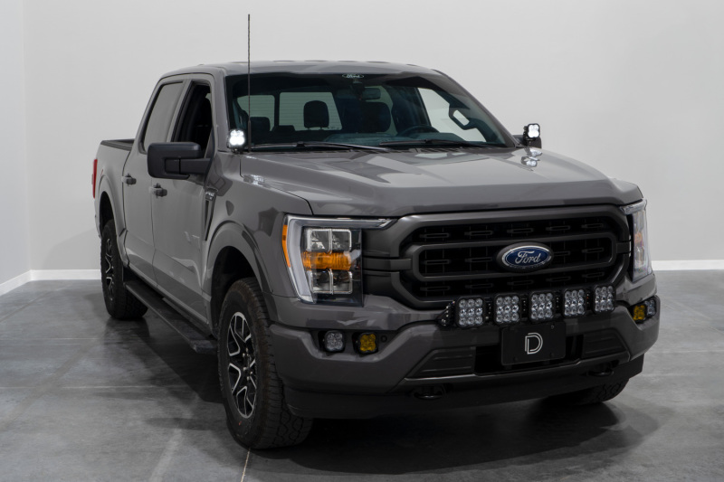Diode Dynamics 21-22 Ford F-150 SSC2 Stage Series Backlit Ditch Light Kit - Sport Yellow Combo - Image 5