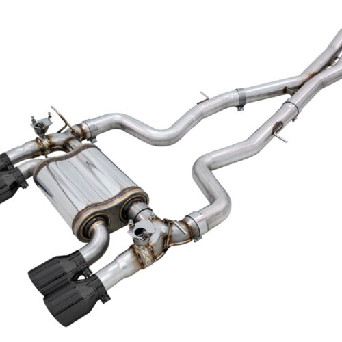 AWE Tuning SwitchPath Cat-Back Exhaust - Diamond Black Tips for BMW F8X M3/M4