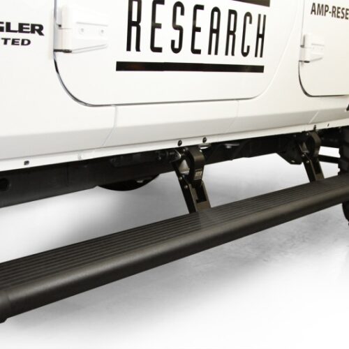 Alternative view of AMP Research PowerStep (Incl. 4 Motors) - Black for 20-24 Jeep Gladiator (Launch/Overlnd/Rubicon/Sport)