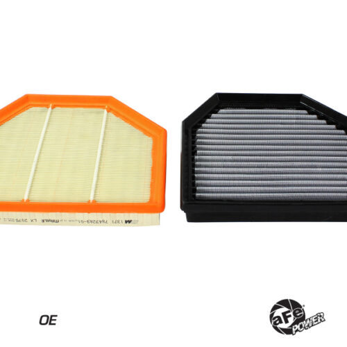aFe Power MagnumFLOW OEM Replacement Air Filter PRO Dry S 2015 BMW M3/M4 (F80/F82) 3.0L S55 (tt) Qty. 2 - Image 5
