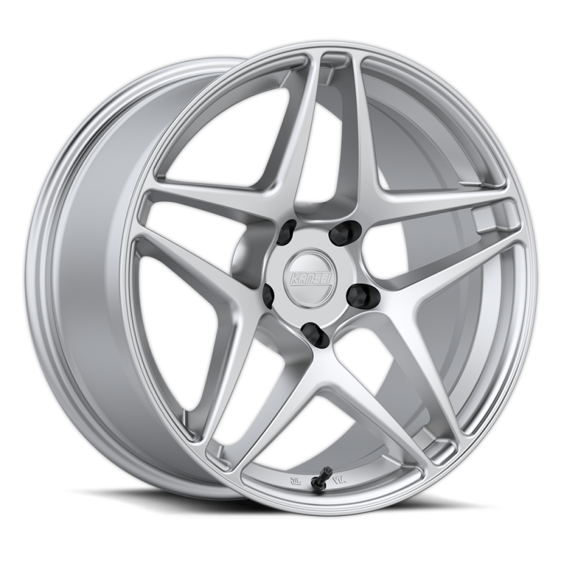 Kansei K15H Astro 19x8.5in / 5x112 BP / 35mm Offset / 66.6mm Bore - Hyper Silver Wheel