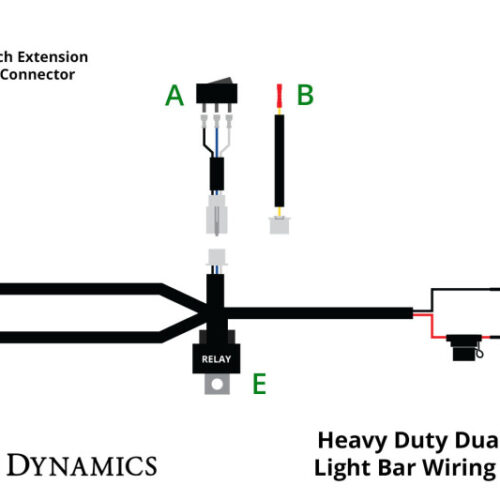 Diode Dynamics Heavy Duty Dual Output Light Bar Wiring Harness - Image 2