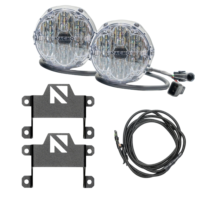 Nacho Lighting Ford Bronco Nacho SAE Only Plug N Play Fog Light Kit - White - Image 2