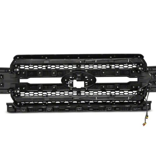 Raxiom for 2018-2020 Ford F-150 CXR Series LED Upper Replacement Grille with White DRL- Black - Image 7