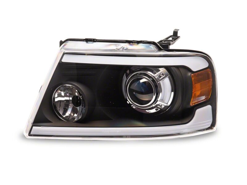 Raxiom for 2004-2008 Ford F-150 Axial Series Projector Headlights with LED Bar- Black Housing- Clear Lens - Image 5