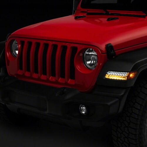 Raxiom for 2018-2023 Jeep Wrangler JL Sport Axial Series Sequential LED Parking/Turn Signal Lights- Chrome - Image 9