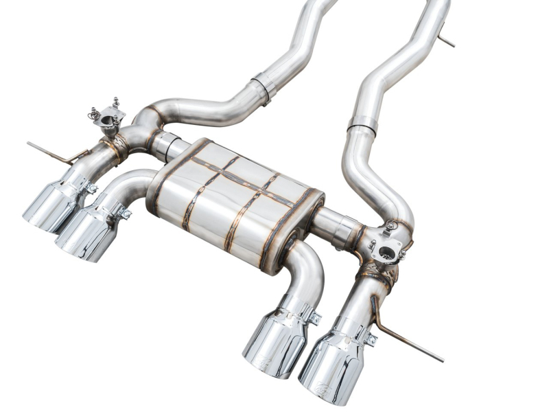 AWE Tuning SwitchPath Cat-Back Exhaust for BMW G8X M3/M4 - Chrome Silver Tips - Image 7