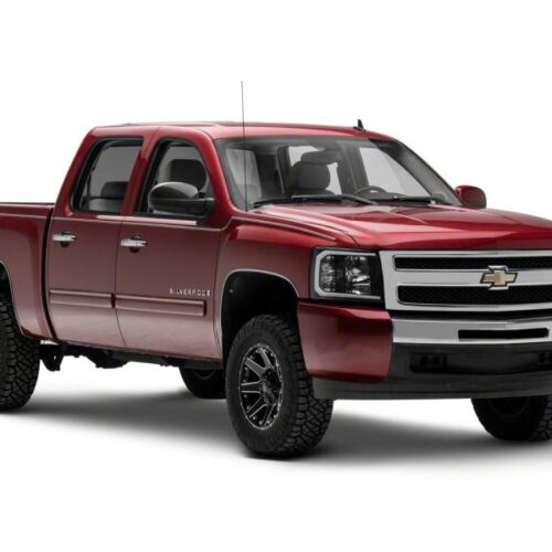 Raxiom for 2007-2013 Chevrolet Silverado 1500 Axial Series Headlights w/ LED Bar- Black Housing (Clear Lens) - Image 3