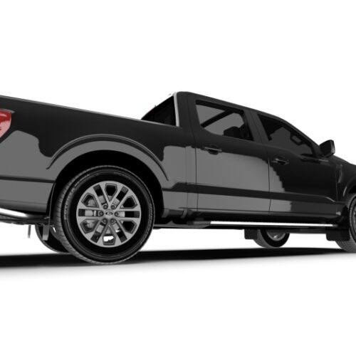 Rally Armor 21-26 Ford F-150 (Excl. Raptor) Black UR Mud Flap w/White Logo - Image 3