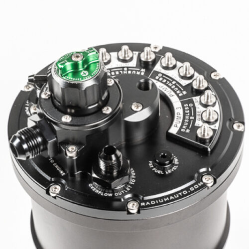 Alternative view of Radium Engineering Multi-Pump Fuel Surge Tank (Regulated) Fits Walbro F90000267/274/285