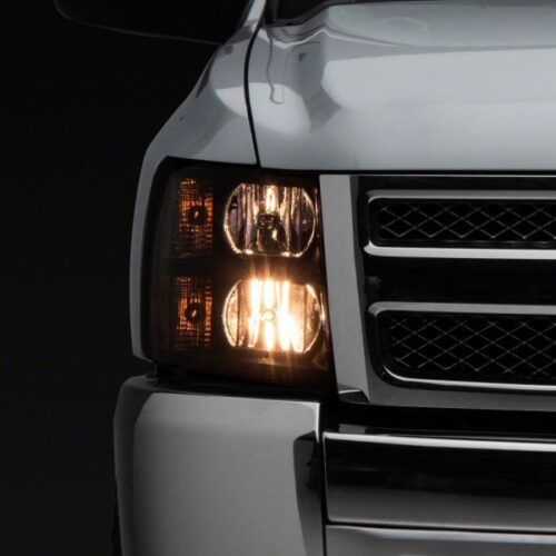 Alternative view of Raxiom for 2007-2013 Chevrolet Silverado 1500 Euro Headlights- Black Housing (Clear Lens)