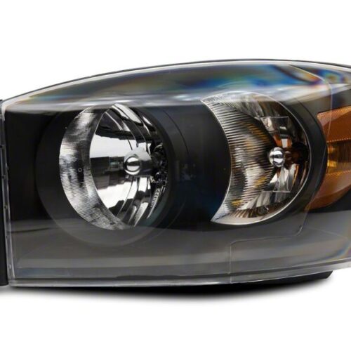 Raxiom for 2006-2008 Dodge RAM 1500 Axial Series Euro Headlights- Black Housing- Clear Lens - Image 4