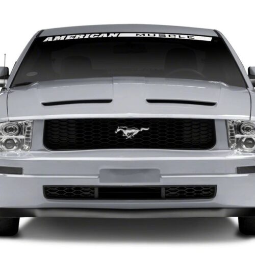 Alternative view of Raxiom for 2005-2009 Ford Mustang Excluding GT500 LED Halo Projector Headlights- Chrome Housing (Clear Lens)